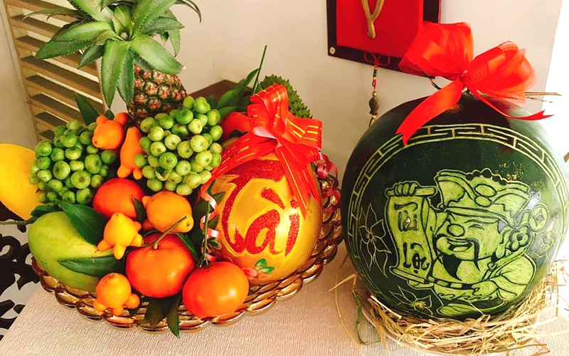 Tổng hợp 10 hình ảnh đẹp về mâm ngũ quả ngày Tết