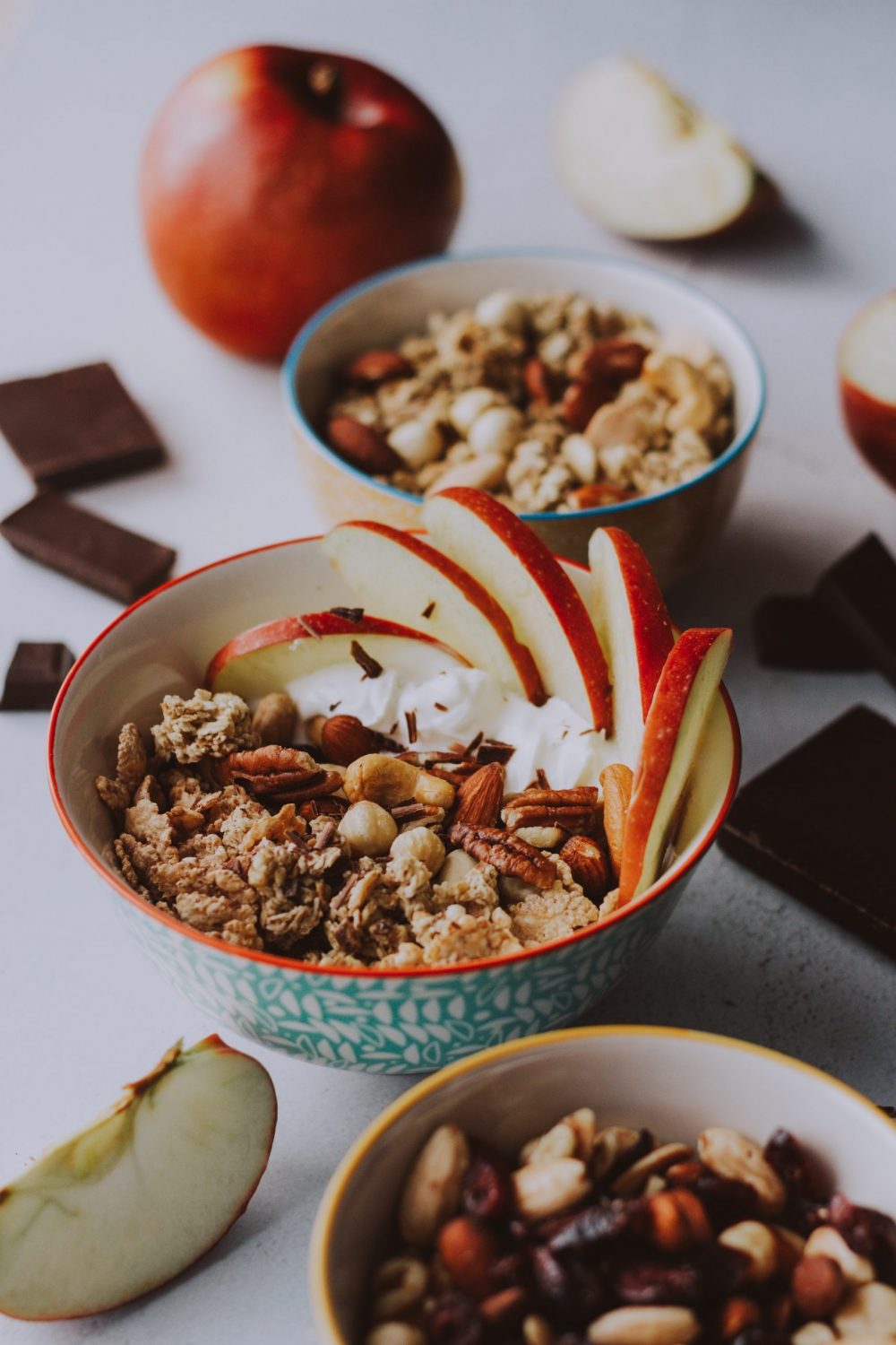 Granola với táo, mật ong cho thực đơn giảm cân