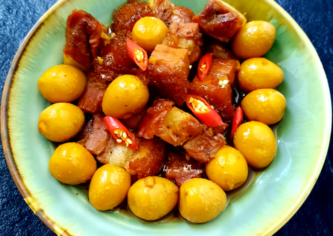 Cách làm món Thịt heo kho trứng cút Kim Dung. - Hob