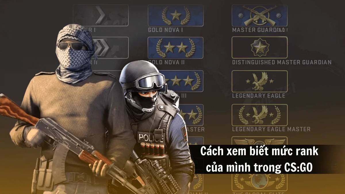 Counter Strike go Rank: Danh sách xếp hạng trong CSGO